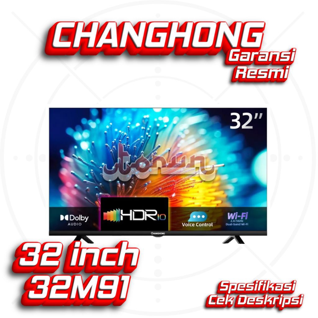 CHANGHONG Tv 32 Inch - 32M91 / Google Tv 32 inch Changhong/ Tv Murah 32 Inch Google Tv