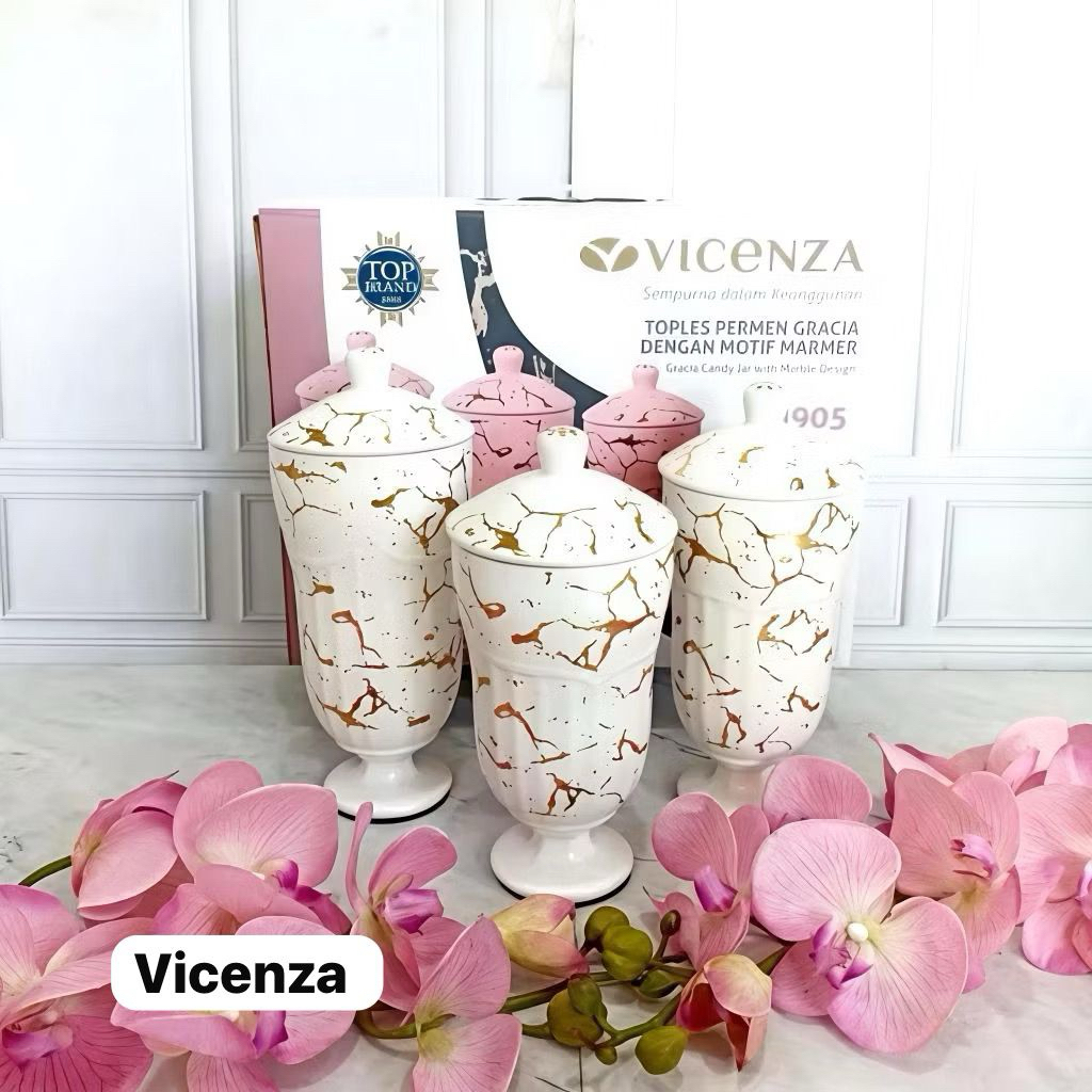 Toples lebaran aesthetic keramik 3 pcs vicenza 905