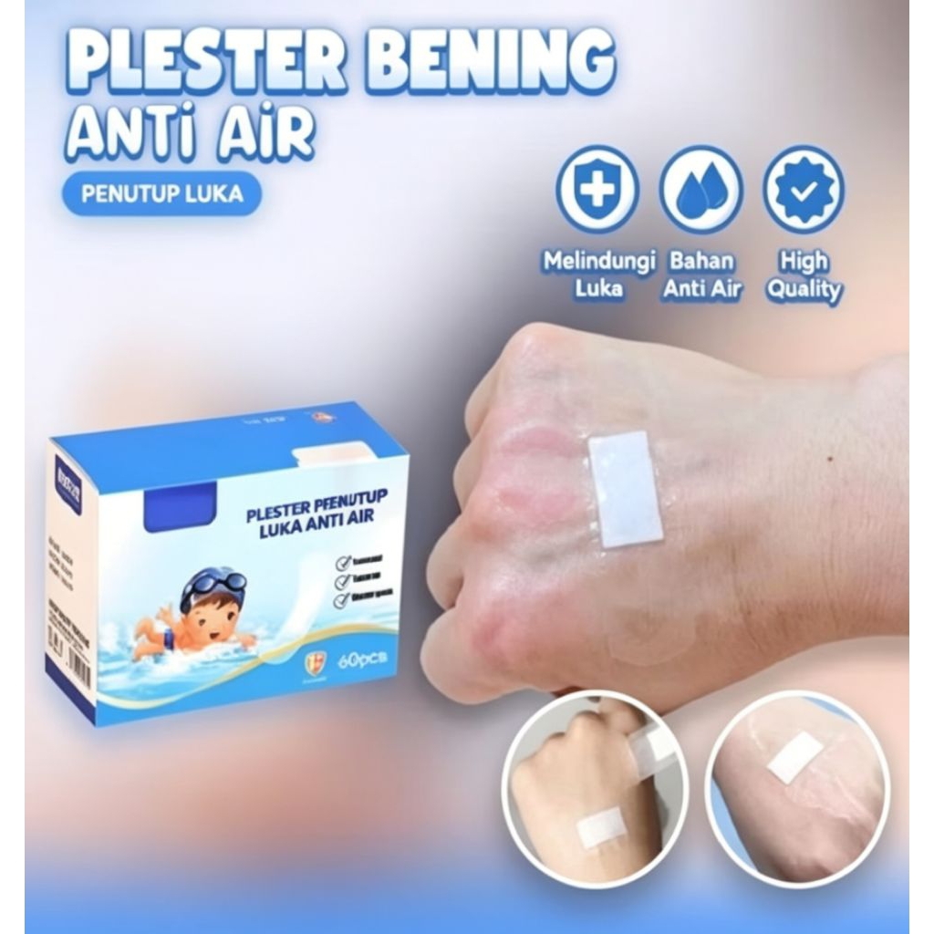 plaster bening anti air plaster luka tahan air transparan tahan lama pertolongan luka