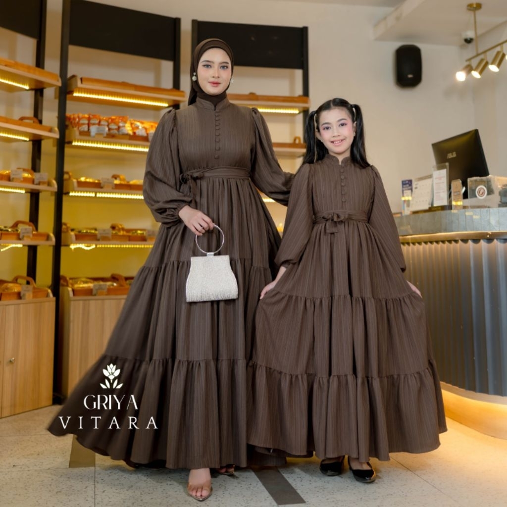 Dress Syakilla - Gamis Wanita Kekinian Gamis Susun Gamis Polos Gamis Terbaru