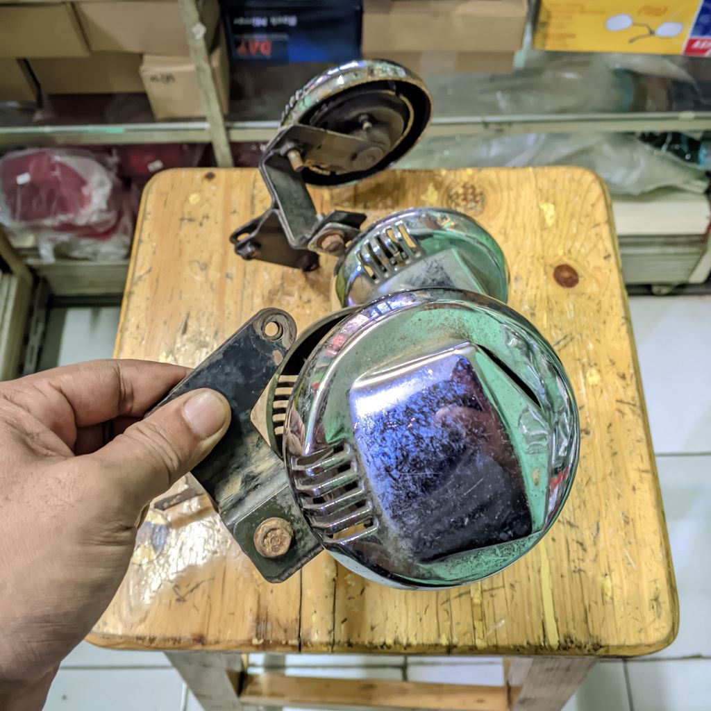 Klakson Bel Gl Pro Gl Megapro Lama Mp Tewel Set Original Copotan Motor