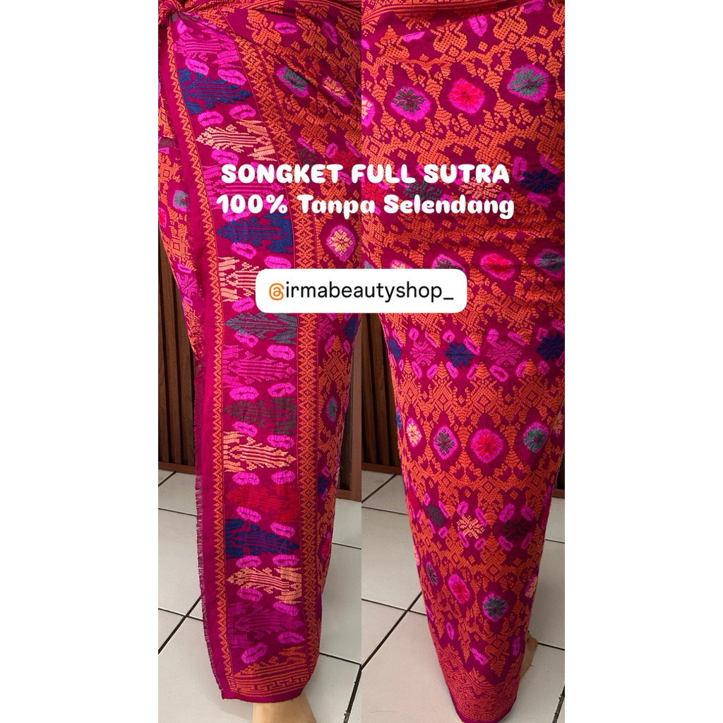 SONGKET FULL SUTRA ORI TANPA SELENDANG