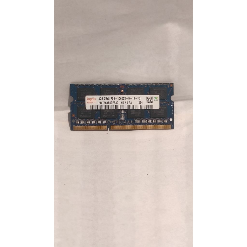RAM Laptop Hynix 4GB DDR3 PC3-10600S 1333MHz SODIMM Original Second Normal