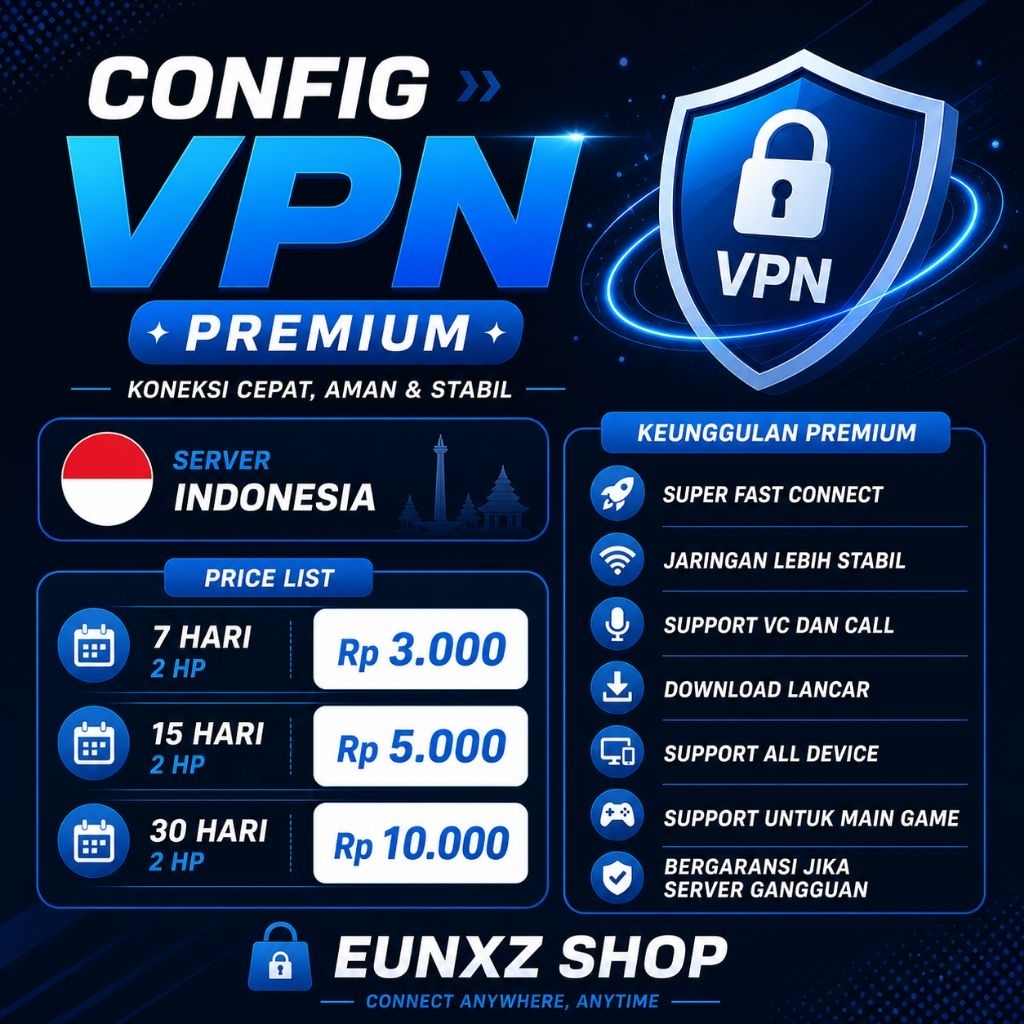 Config Vpn HTTP Custom Server Indonesia 1 Bulan
