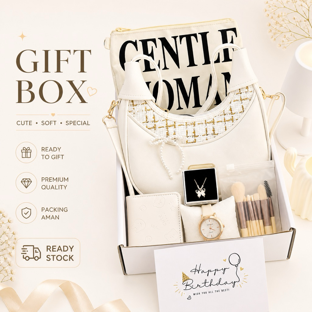 Hampers Kado Ulang Tahun Cewek | Kado Pacar Sahabat Perempuan | Birthday Box Aesthetic | Birthday Gi