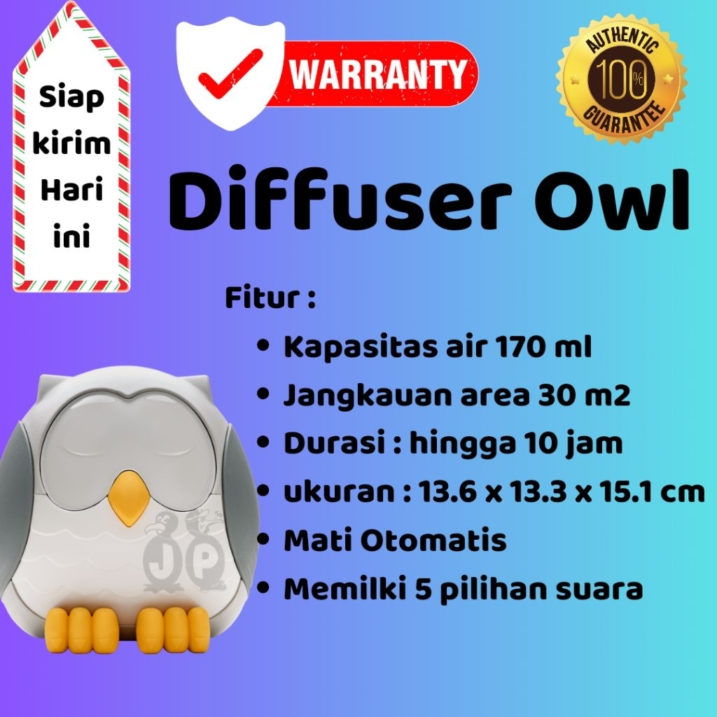 DIFFUSER OWL TANPA OIL BARU ORIGINAL DIFFUSER YOUNG LIVING