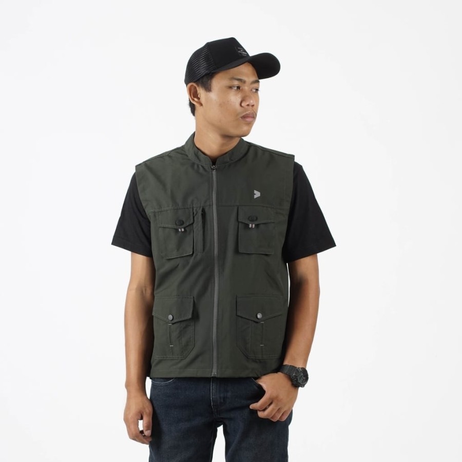 Rompi Pria Kalibre Vest 970429 rompi motor Warna Army