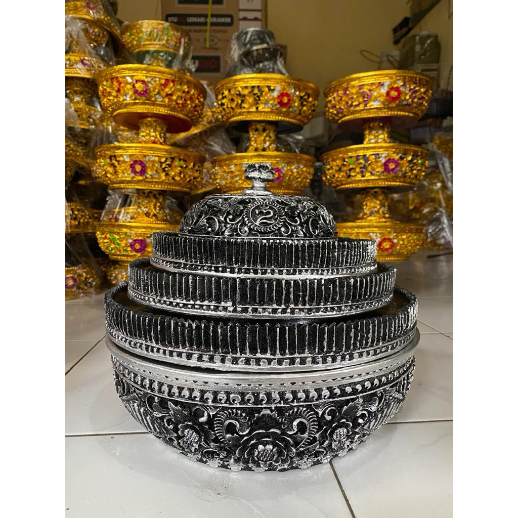 BOKOR MOTIF SLAKA SIZE 32CM PRADA ELIT PREMIUM