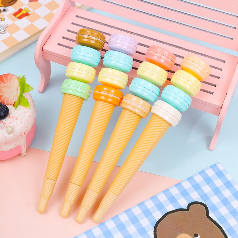 STICKU - Pen Makaroni Es Krim Bulpen Bentuk Ice Cream Makaroni Pen Lucu Unik