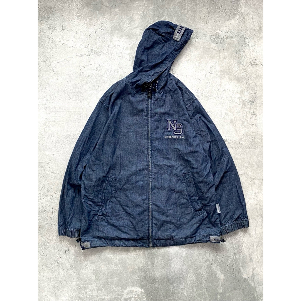DENIM JACKET WITH HOODIE BY NII JEANS