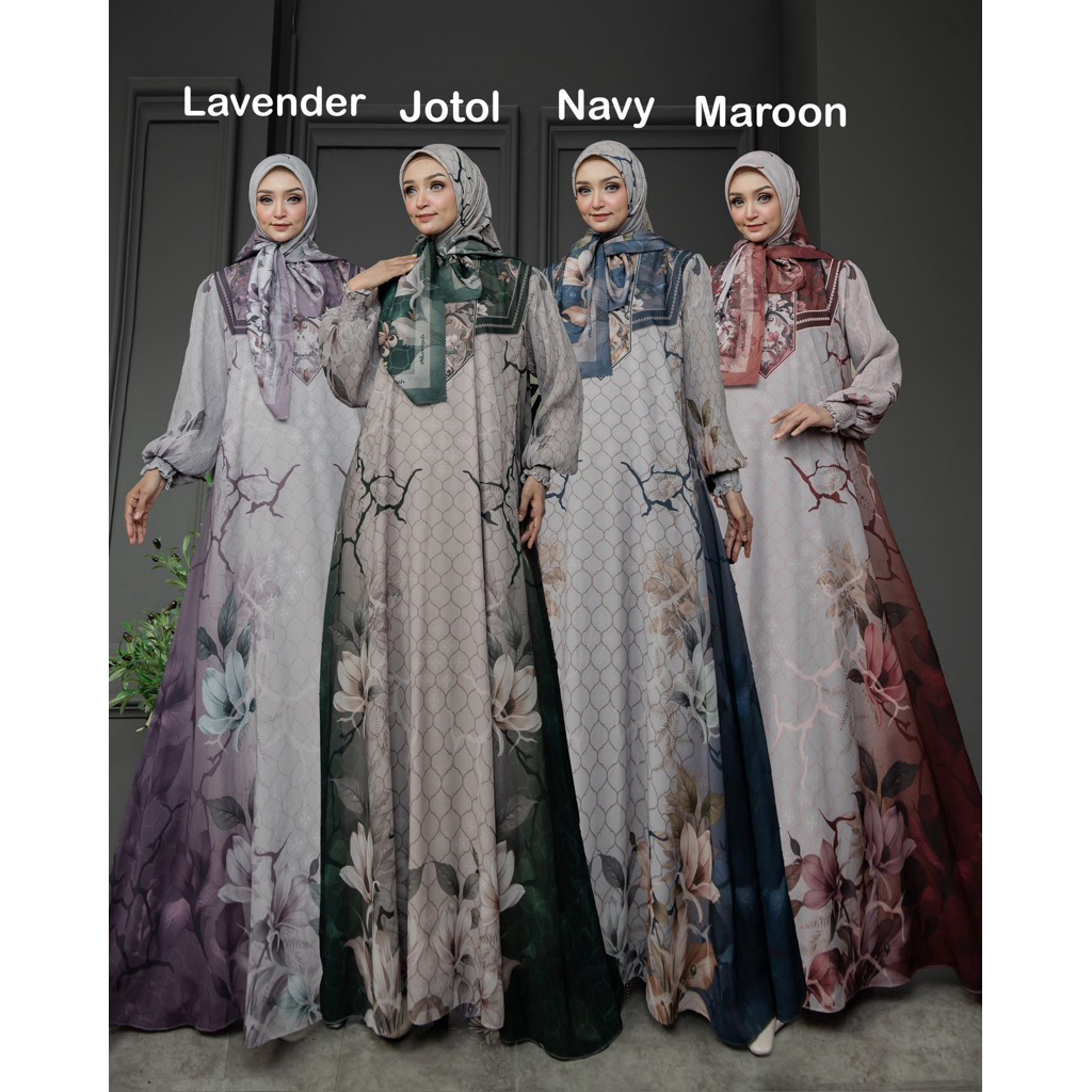 NAMIRA SETT SCRAFT BY ALLAWIYAH SYARI GAMIS SETT HIJAB EDISI LEBARAN MEWAH HIJAB MEWAH GAMIS SYARI D