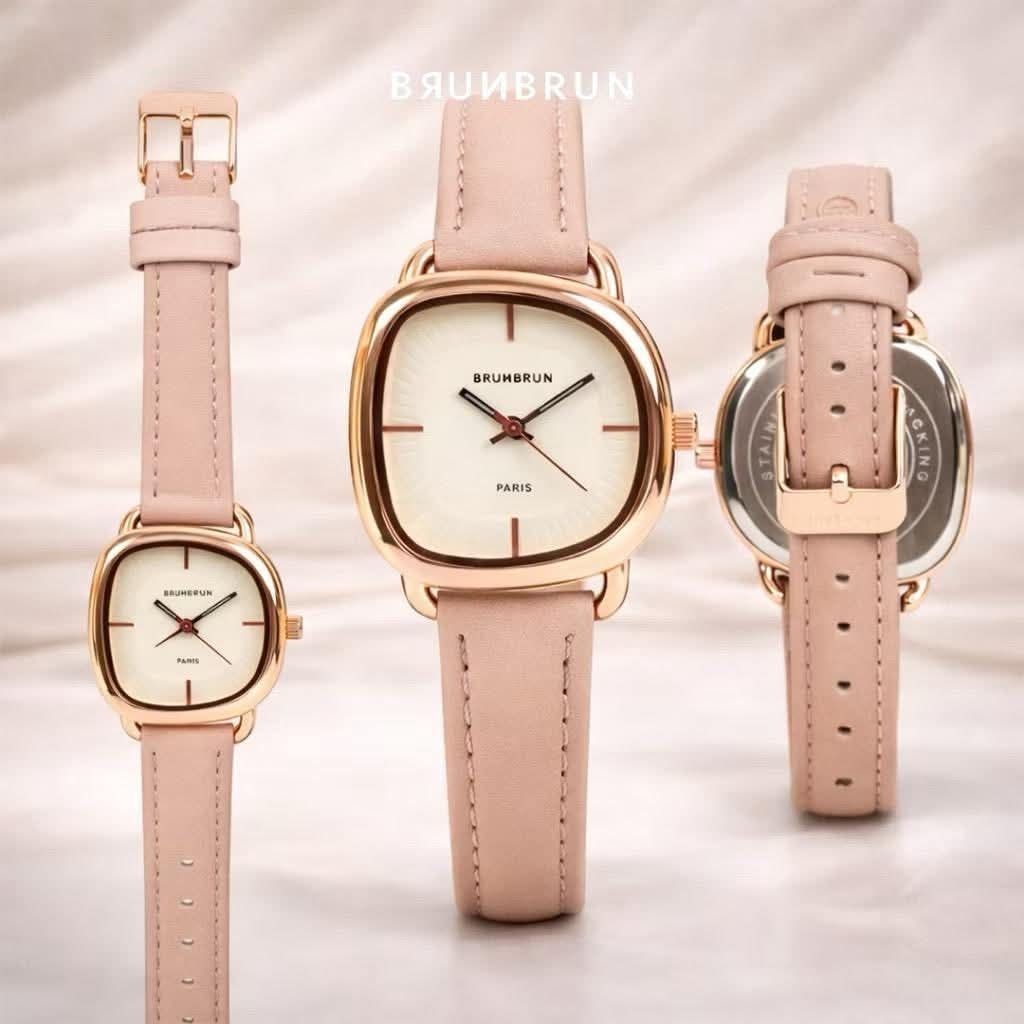 JAM TANGAN LUNE BEIGE BRUNBRUN PARIS ORIGINAL TERBARU