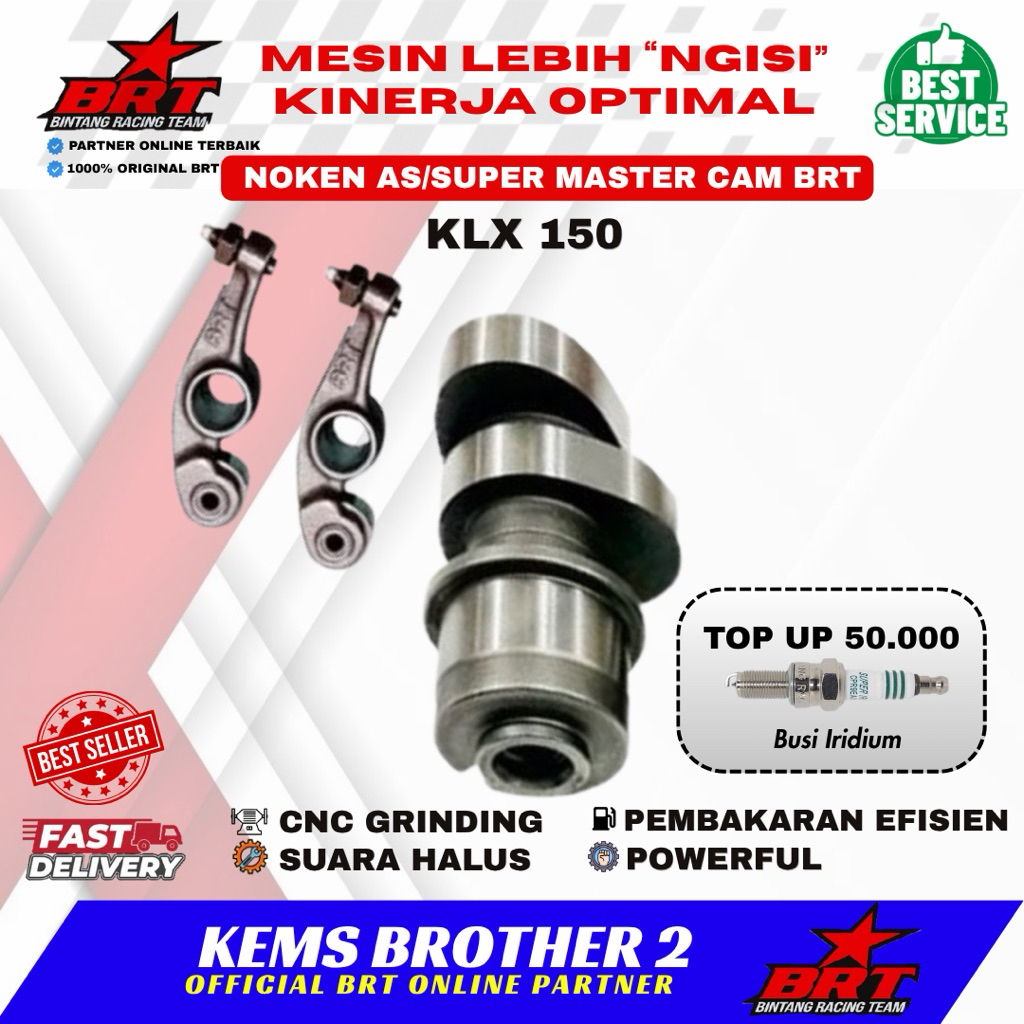 NOKEN AS / MASTER CAM KLX BRT TIPE T DAN R4 PLUS ROCKER ARM ROLLER KLEP ORIGINAL BRT
