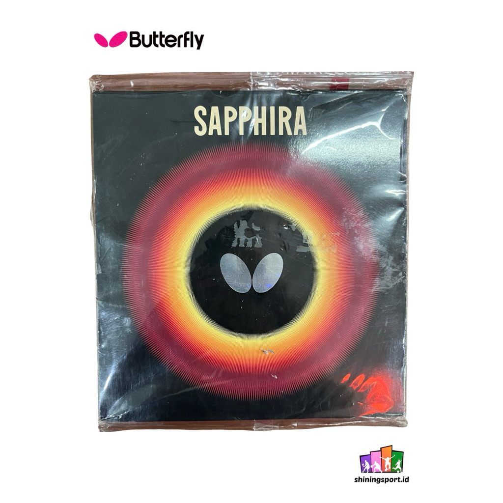 Karet Bet Pingpong Tennis Meja Standar ITTF Butterfly Sapphira Control and Attack Bahan Tebal Spons 