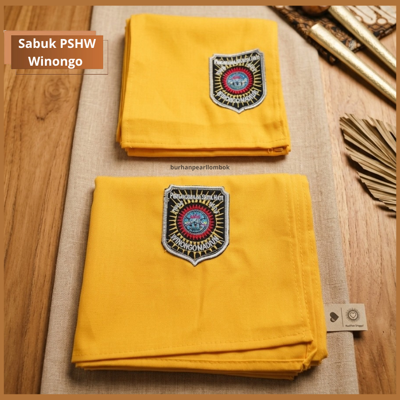 Sabuk Kuning PSHW Winongo - Kualitas Premium Bordir Tebal