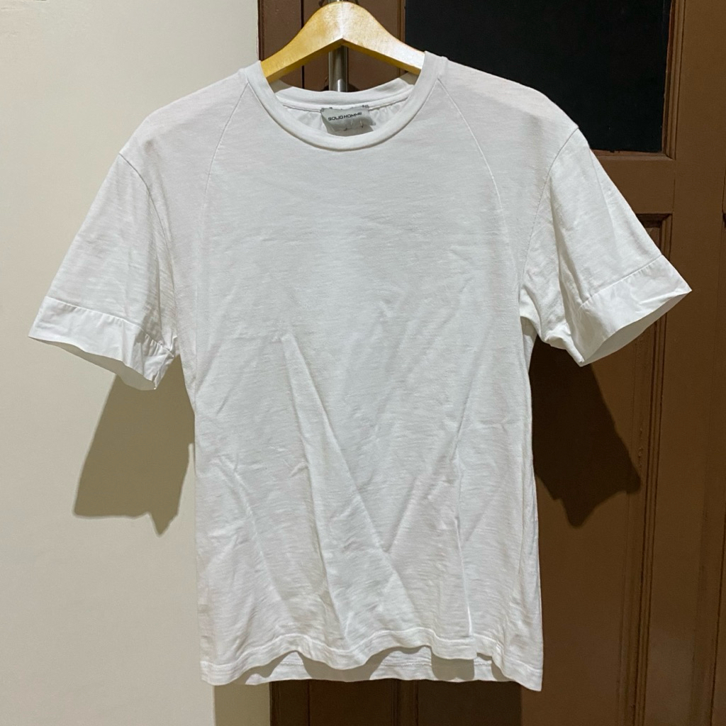 Solid Homme Korean Luxury Basic White Tee (New Price Up To 3jt)