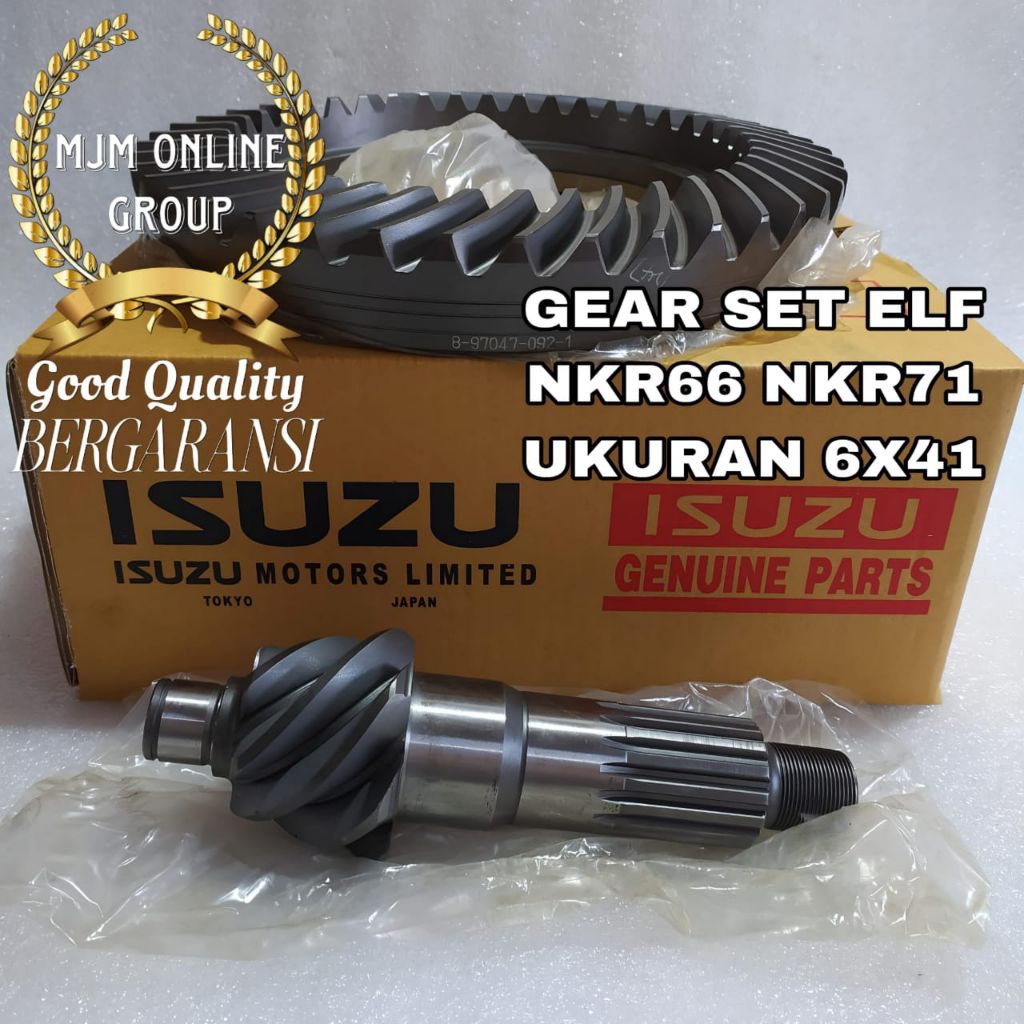 Gear Set Gigi Gardan Pinion Elf Nkr66 Nkr71 Ukuran 6x41 Baru Berkualitas