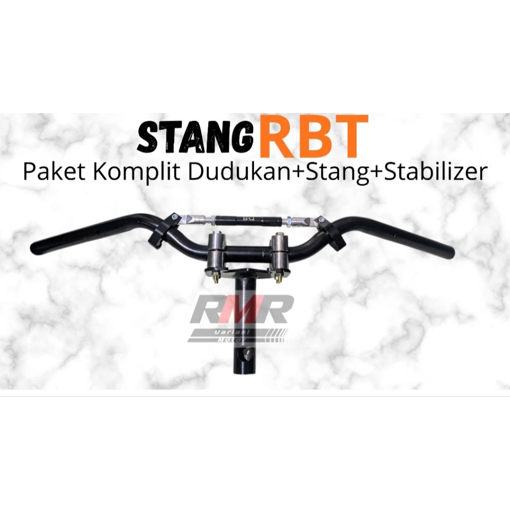 paket stang RBT komplit dudukan trondol universal alumunium