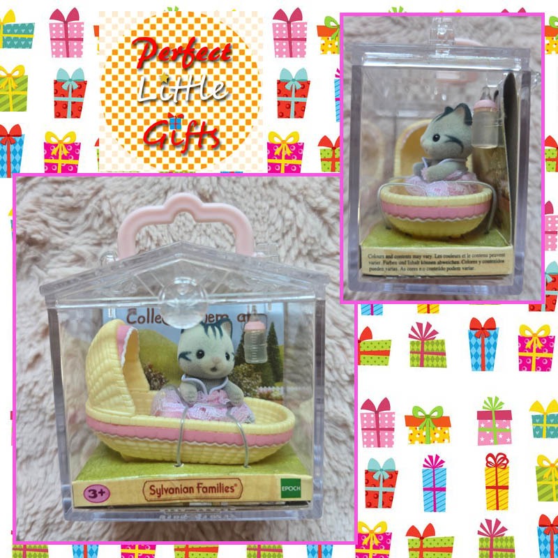 Sylvanian Families Baby Carry Case (Cat in Cradle)