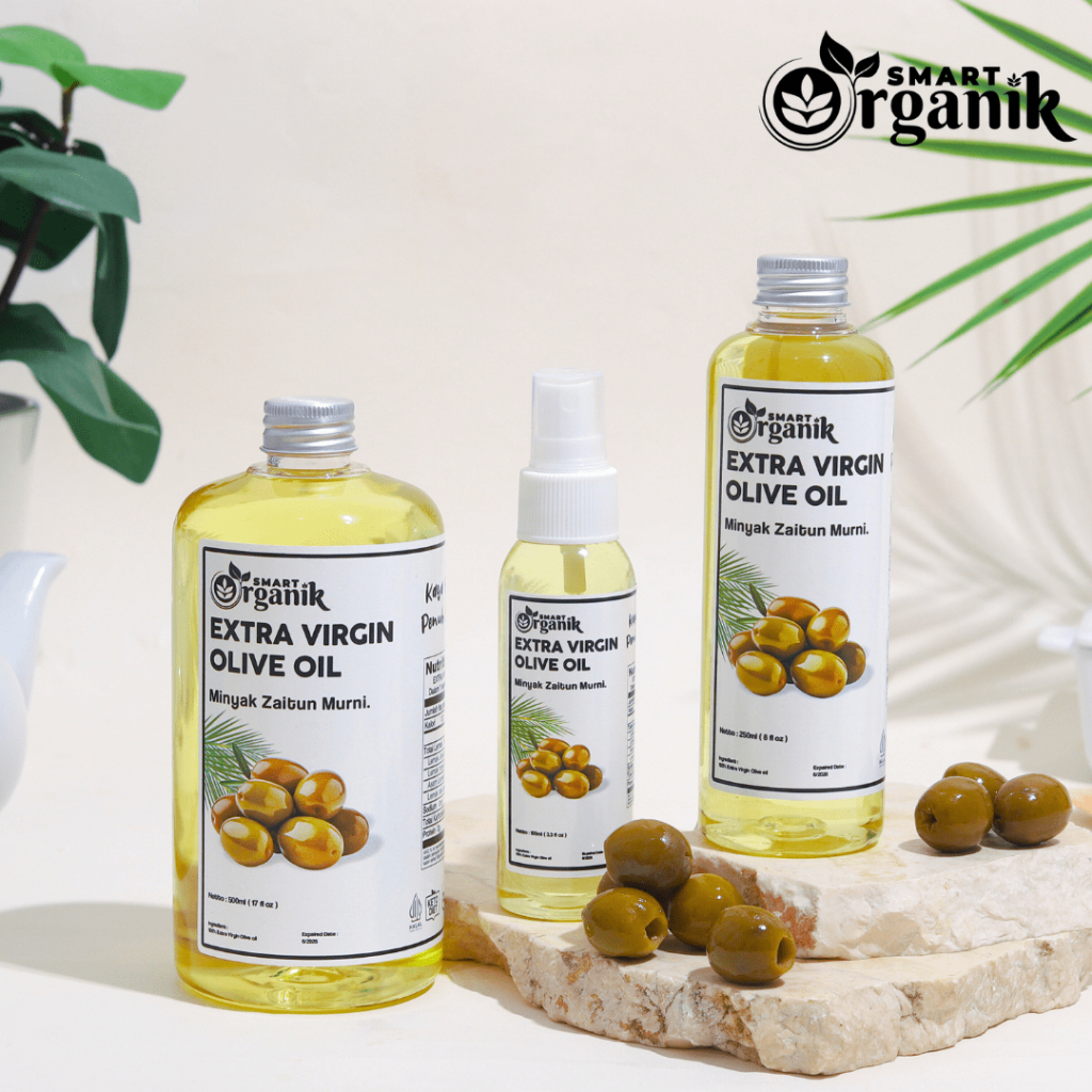 SMART ORGANIK - Extra Virgin Olive Oil EVOO Minyak Zaitun Murni Cold Pressed 100% MPASI Anak HALAL