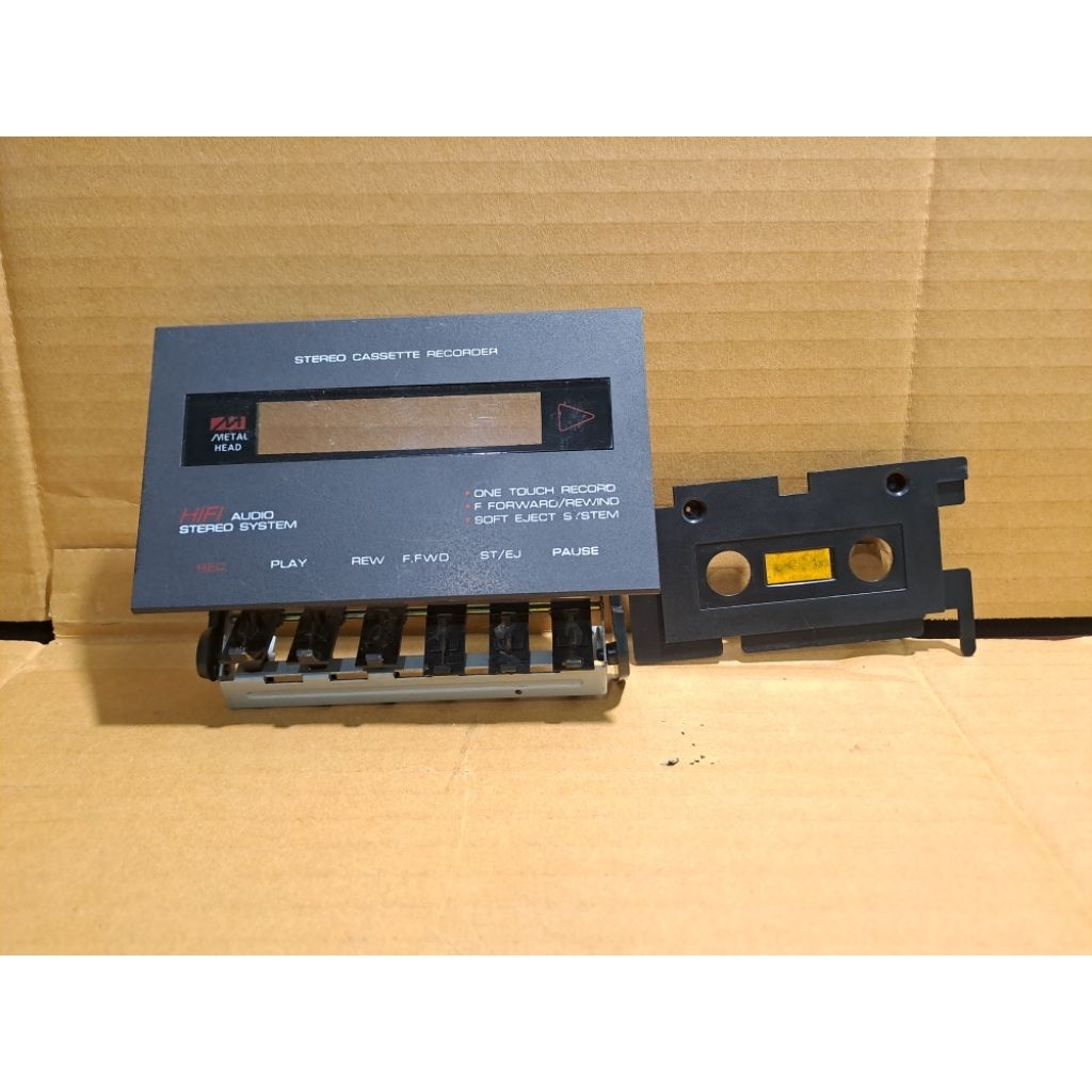 Tut Mekanik Kaset Pita Tape Deck With Cover * Promo *