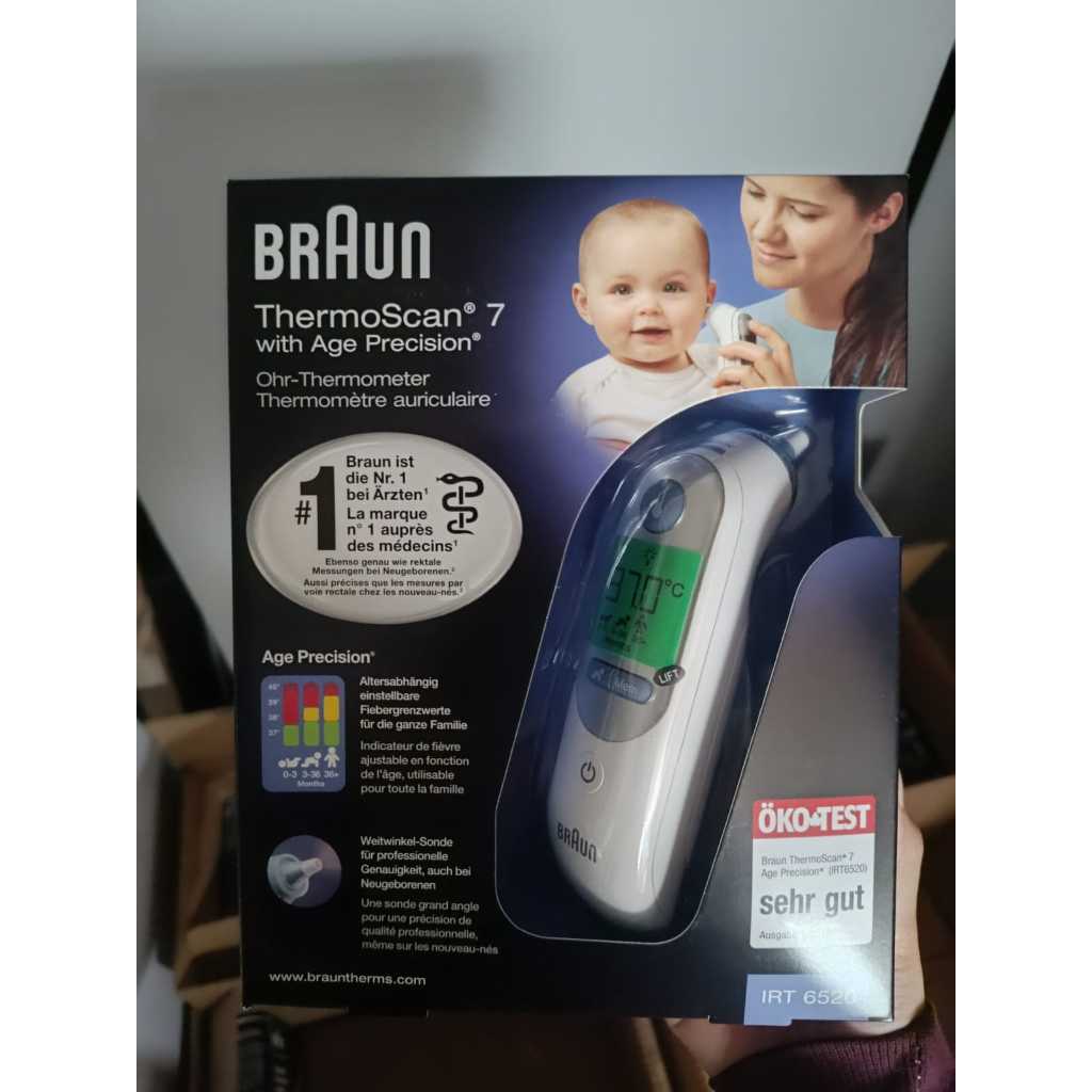 BRAUN TERMOSCAN 7 EAR TERMOMETER BRAUN IRT 6520