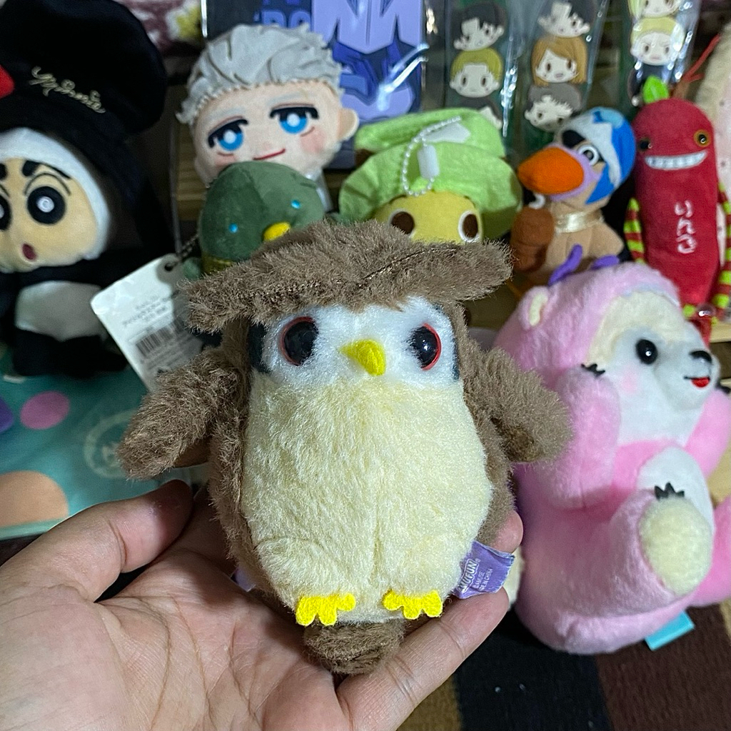AMUSE Amufun Owl In The Starry Forest Konoha-Chan Plush Keychain Gantungan Kunci Burung Hantu Lucu