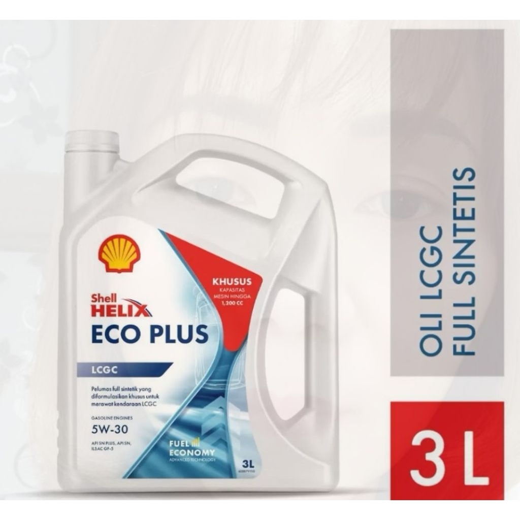 oli mobil Shell ECO LCGC SAE 5w30 isi 3L