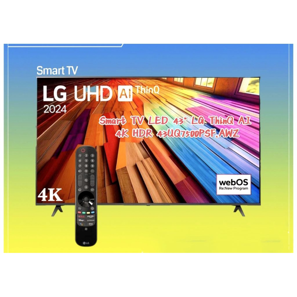 TV LED LG 43UQ7500PSF SMART TV 43 INCH UQ7500 UHD 4K SMART TV ANDROID 43UQ7500PSF
