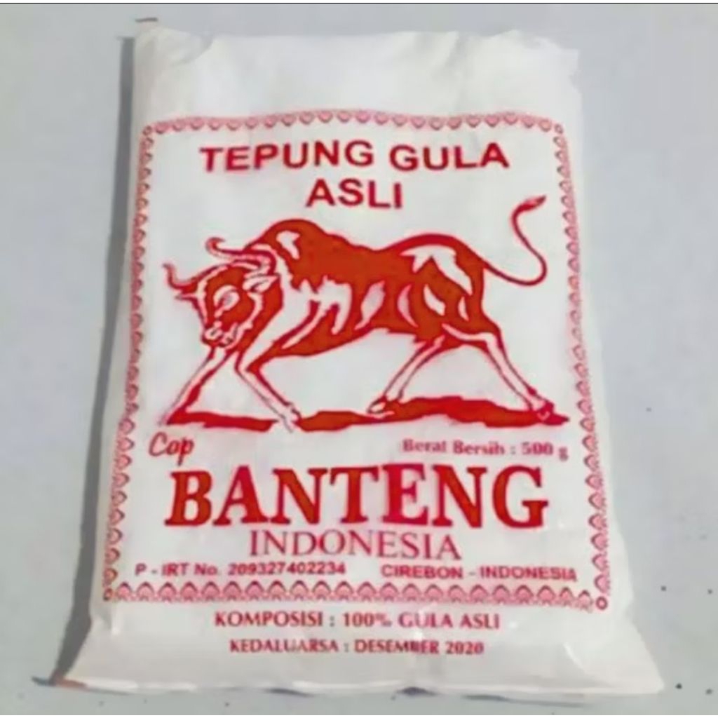 Tepung Gula Halus CAP BANTENG Kualitas Premium Kemasan 500 Gram