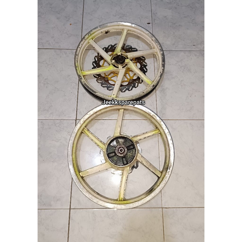 Velg Depan Belakang Variasi Jupiter Mx New 135 DD Seken