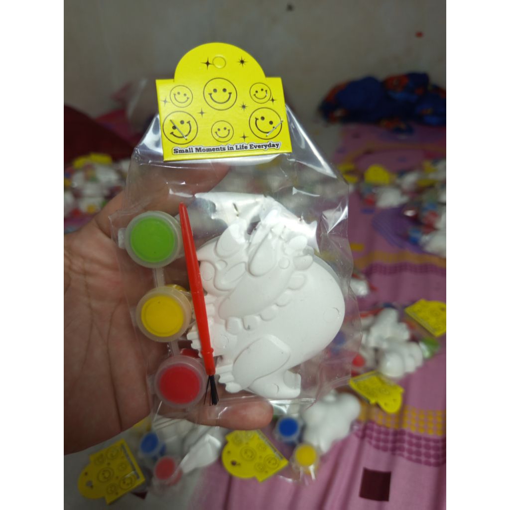 Gypsum Lukis Patung Gypsum Mainan Anak Satuan
