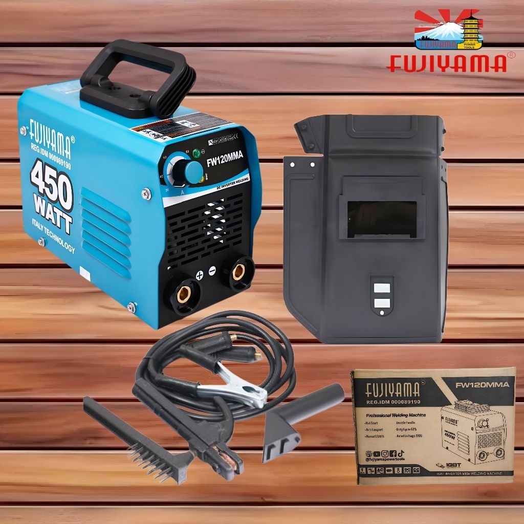 PROMO  ORIGINAL Fujiyama FW120MMA mesin las 450 Watt Fujiyama trafolas MMA 120 450watt mesin las 450