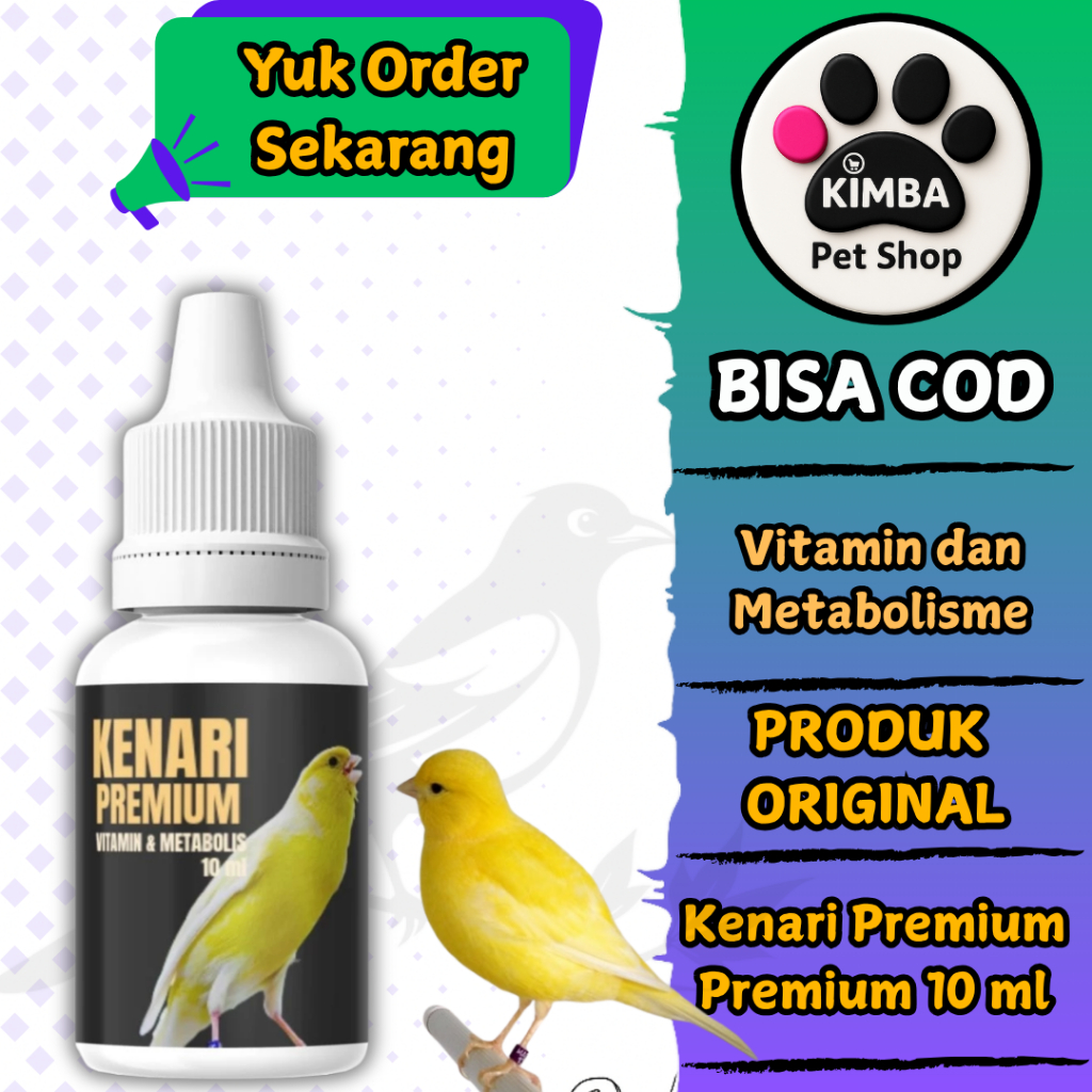 KENARI PREMIUM VITAMIN DAN METABOLISME BURUNG KICAU 10 ML - Vitamin burung kenari premium gacor nger