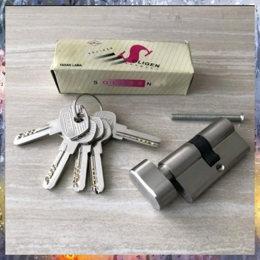 Silinder knob kunci soligen 60mm / silinder soligen engkol kunci - -, -