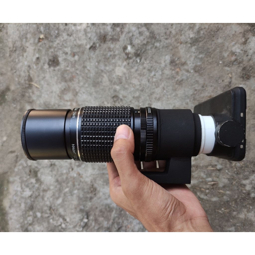 lensa smc pentax 200mm f4 phonescoping