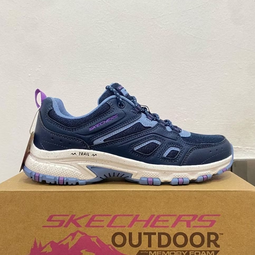 SKECHERS HILLCREST WOMEN'S TRAIL OUTDOOR SHOES - TAUPE & NAVY