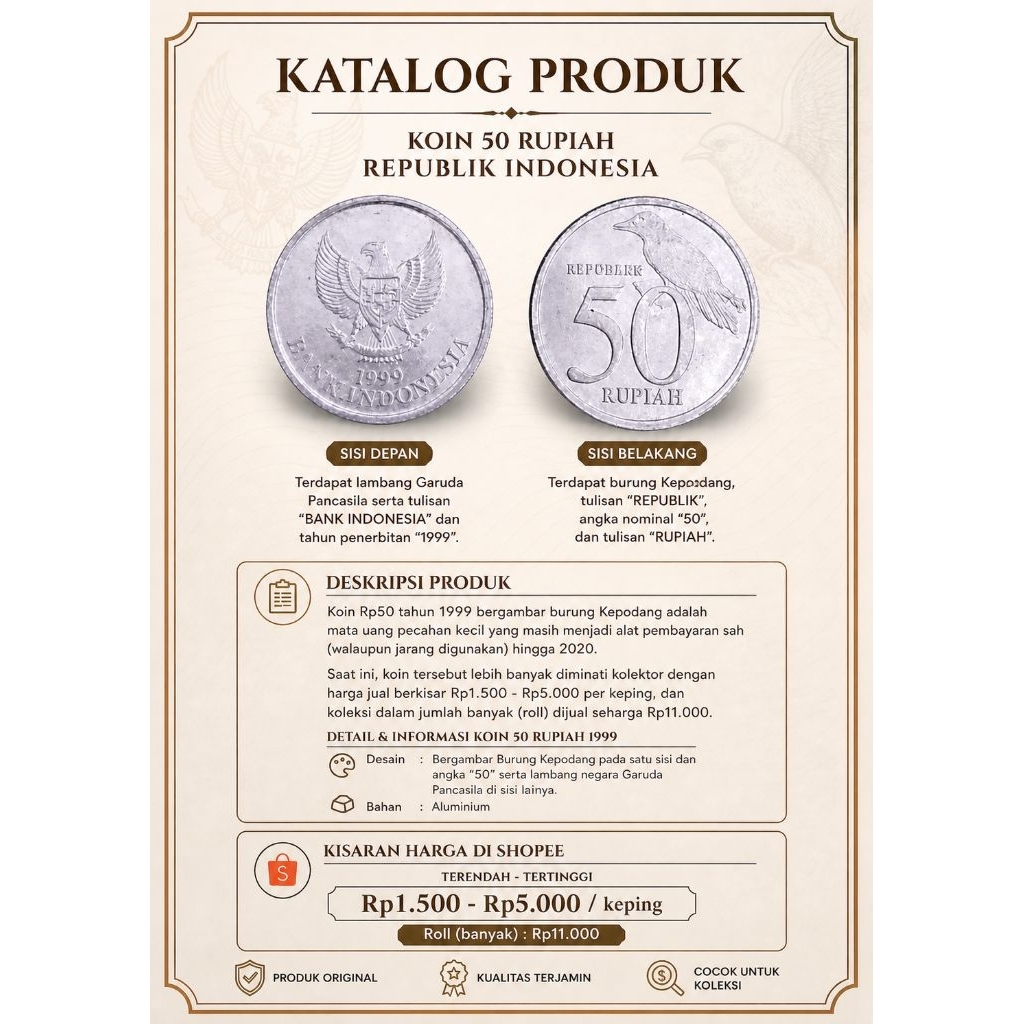 50 Rupiah Emisi 1999