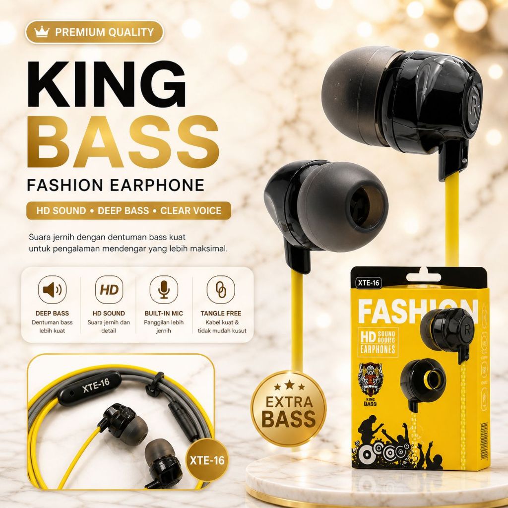 Earphone Stereo Realme R30/R40/BUDS X1/R111/RMA103  Extra Bass High Quality Promo Sen