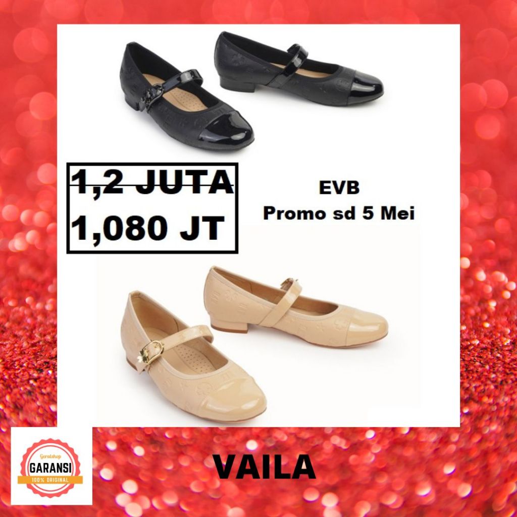 Sepatu flat shoes EVB wanita seri VAILA SALE 100% original