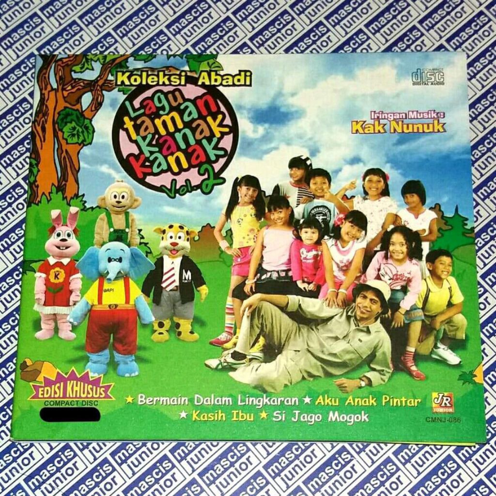 CD Koleksi Abadi Lagu Taman Kanak Kanak bersama iringan musik Kak Nunuk Vol 2