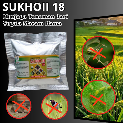 Pestisida Pembasmi Tikus, Pestisida Organik Hama Padi SUKHOI18, Obat Hama Tanaman lalat buah