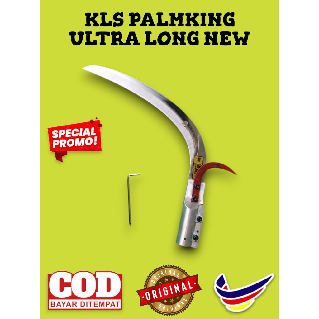 KLS Palm King Ultra Long Versi Terbaru Egrek Sawit Profesional Super Tajam Premium Asli Malaysia