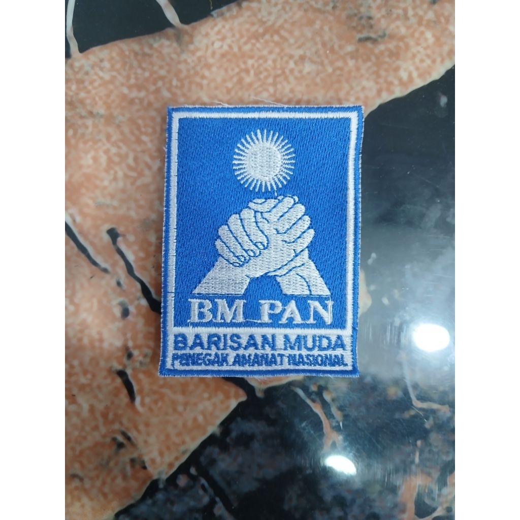 logo bordir partai BM PAN barisan muda