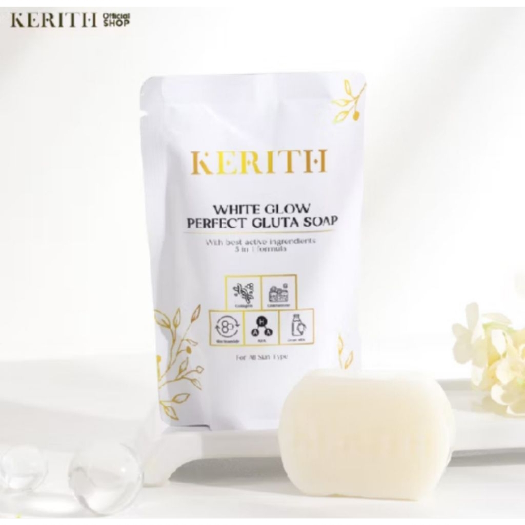 Sabun Kerith White Glow Perfect Gluta Soap Original ( BISA COD )