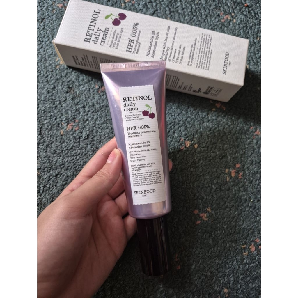 [PRELOVED] SKINFOOD Black Cherry Retinol Daily Cream Krim Wajah Anti Aging Kerutan
