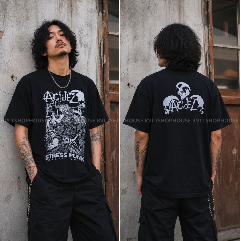 Kaos Band Punk Acidez / T-shirt Punk / Kaos Distro / Kaos Punk