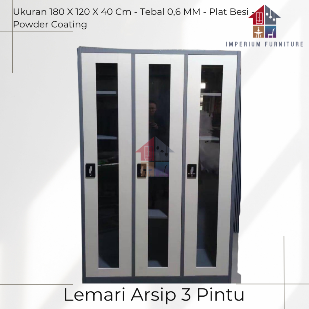 Lemari Arsip Besi 3 Pintu / Lemari Arsip Besi / Lemari Arsip 3 Pintu / Lemari Arsip / Lemari 3 Pintu