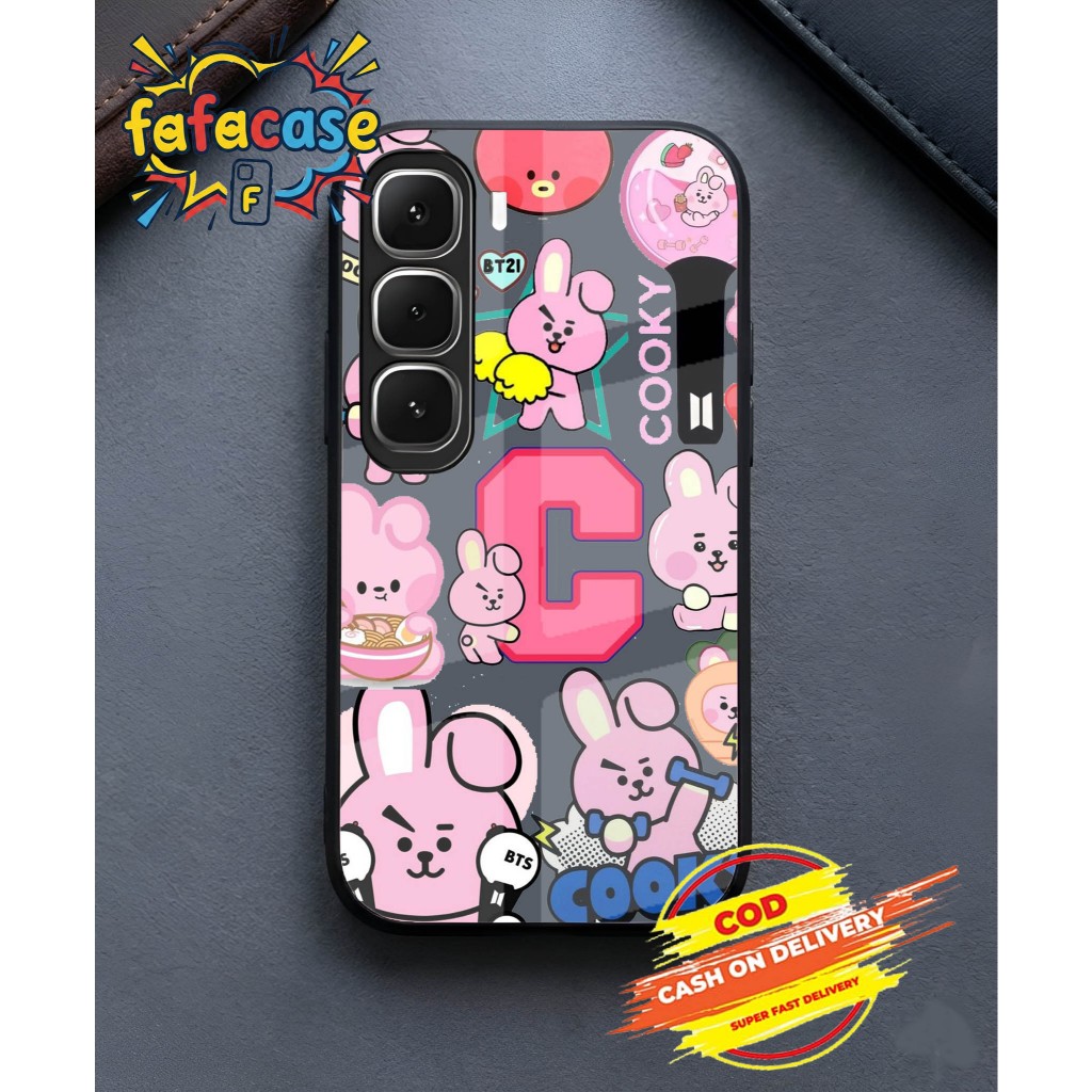 Casing HP Cooky BT21 Baby Pink Aesthetic