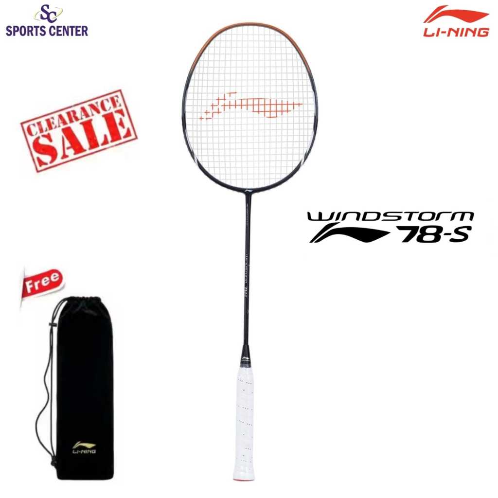 New Raket Badminton Lining Windstorm 78S / 78 S Black Bronze